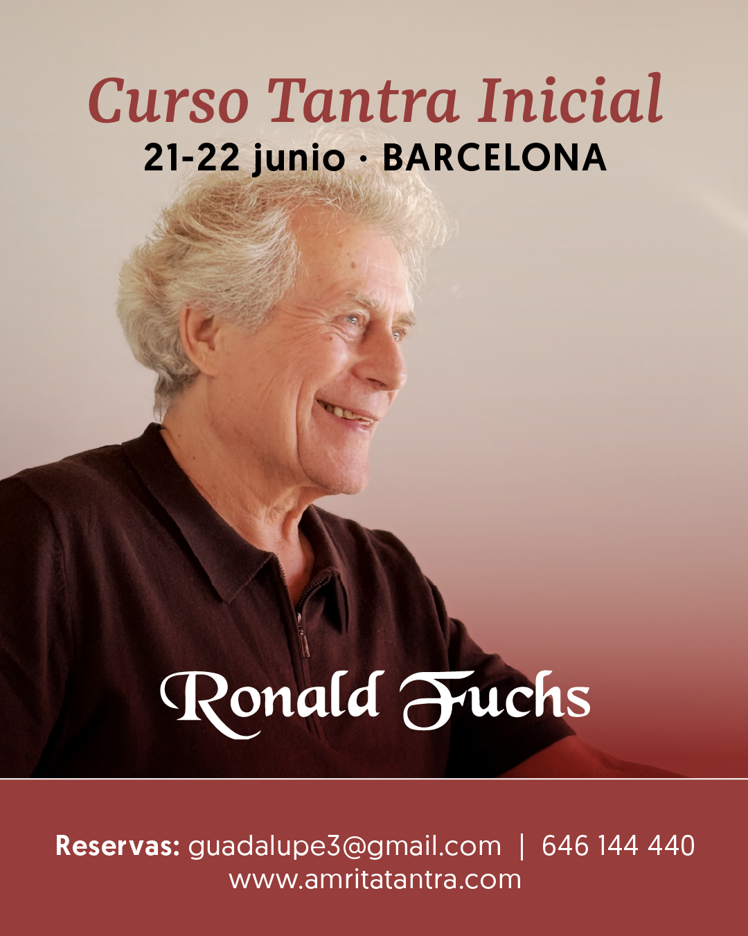 Curso de Tantra Inicial con Ronald Fuchs en Barcelona.
